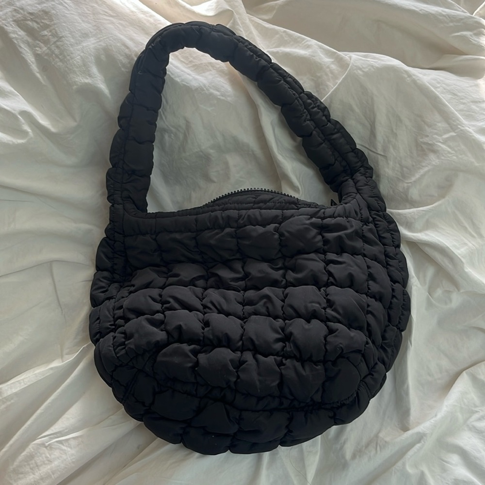 COS Black Quilted mini bag